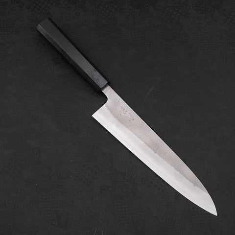 Gyuto SKD11 Nashiji Ebony Handle 210mm-[Musashi]-[Japanese-Kitchen-Knives]