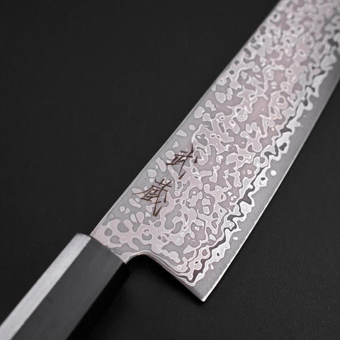 Gyuto SLD Black Damascus Ebony Handle 195mm-[Musashi]-[Japanese-Kitchen-Knives]