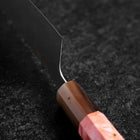 Gyuto SLD Mirror Buffalo Dark Pink Maple Handle 210mm (8.3”)-[Musashi]-[Japanese-Kitchen-Knives]