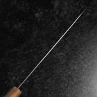 Gyuto SLD Mirror Buffalo Dark Pink Maple Handle 210mm (8.3”)-[Musashi]-[Japanese-Kitchen-Knives]