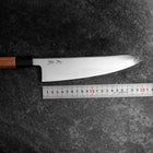 Gyuto SLD Mirror Buffalo Walnut Handle 210mm (8.3”)-[Musashi]-[Japanese-Kitchen-Knives]