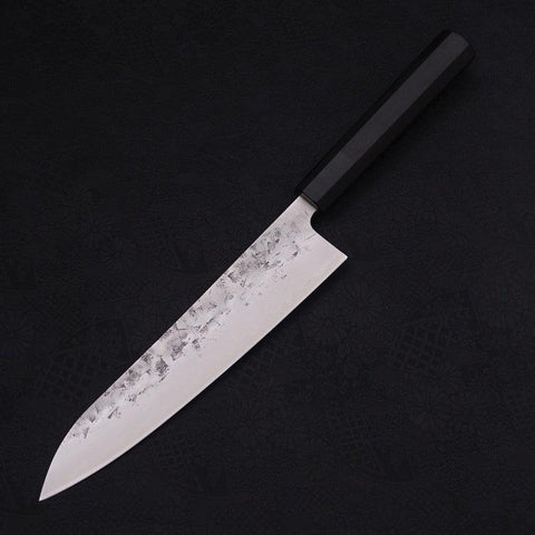 Gyuto SLD Nashiji Washi Buffalo Ebony Handle 210mm-[Musashi]-[Japanese-Kitchen-Knives]