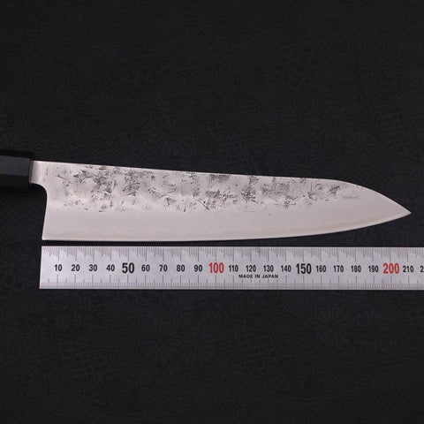 Gyuto SLD Nashiji Washi Buffalo Ebony Handle 210mm-[Musashi]-[Japanese-Kitchen-Knives]