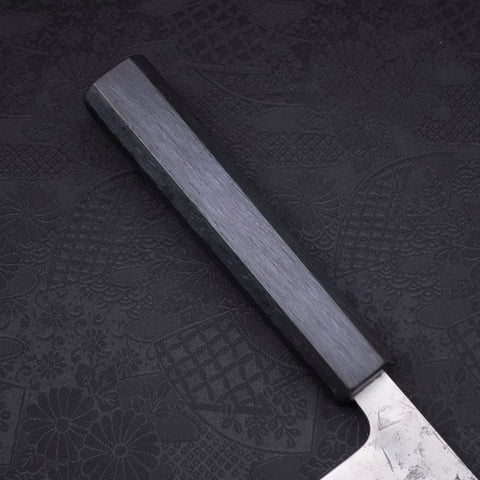 Gyuto SLD Nashiji Washi Dark Blue Urushi Handle 240mm-[Musashi]-[Japanese-Kitchen-Knives]