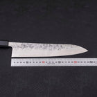 Gyuto SLD Nashiji Washi Dark Blue Urushi Handle 240mm-[Musashi]-[Japanese-Kitchen-Knives]