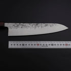 Gyuto SLD Nashiji Washi Purple Urushi Handle 210mm (8.3”)-[Musashi]-[Japanese-Kitchen-Knives]