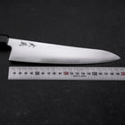 Gyuto SLD Polished Buffalo Walnut Handle 195mm (7.7”)-[Musashi]-[Japanese-Kitchen-Knives]