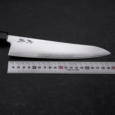 Gyuto SLD Polished Buffalo Walnut Handle 195mm (7.7”)-[Musashi]-[Japanese-Kitchen-Knives]