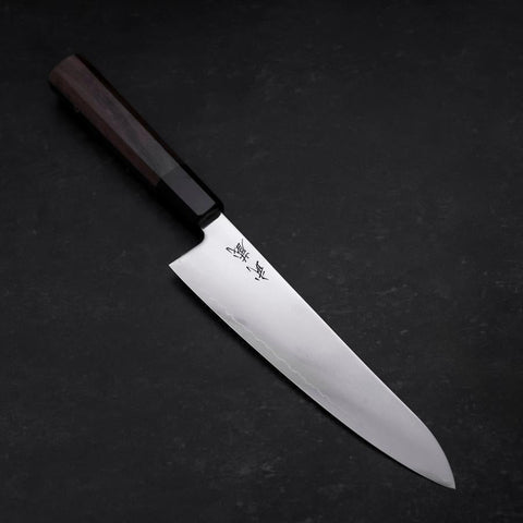 Gyuto SLD Polished Buffalo Walnut Handle 195mm-[Musashi]-[Japanese-Kitchen-Knives]