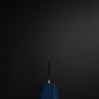 Gyuto SLD Wave Nickel Damascus Blue Urushi Handle 180mm (7”)-[Musashi]-[Japanese-Kitchen-Knives]