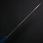 Gyuto SLD Wave Nickel Damascus Blue Urushi Handle 180mm-[Musashi]-[Japanese-Kitchen-Knives]