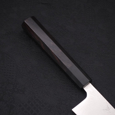 Gyuto SLD Damasco Níquel Ondulado Mango de Ébano con Cuerno de Búfalo 210 mm