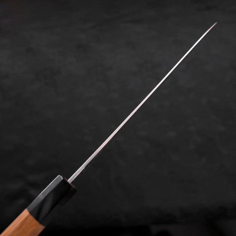 Gyuto SLD Wave Nickel Damascus Buffalo Teak Handle 210mm (8.3”)-[Musashi]-[Japanese-Kitchen-Knives]