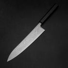 Gyuto SLD Wave Nickel Damascus Dark Blue Urushi Handle 240mm (9.4”)-[Musashi]-[Japanese-Kitchen-Knives]