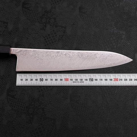 Gyuto SLD Damasco Níquel Ondulado Mango de Nogal 240 mm