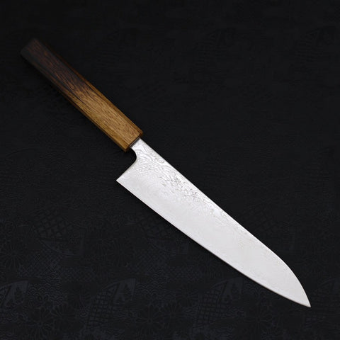 Gyuto SLD Wave Nickel Damascus Yaki Urushi Handle 210mm-[Musashi]-[Japanese-Kitchen-Knives]