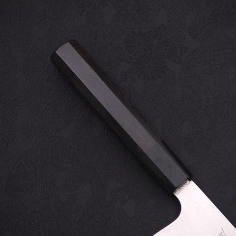 Gyuto Silver Steel #3 Damasco Mango de Ébano con Cuerno de Búfalo 240mm