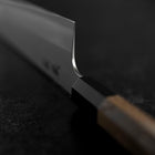 Gyuto Silver Steel #3 Kasumi Buffalo Walnut Handle 210mm (8.3”)-[Musashi]-[Japanese-Kitchen-Knives]