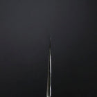 Gyuto Silver Steel #3 Mirror Honyaki Buffalo Ebony Handle 240mm (9.4”)-[Musashi]-[Japanese-Kitchen-Knives]