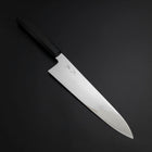 Gyuto Silver Steel #3 Mirror Honyaki Buffalo Ebony Handle 240mm (9.4”)-[Musashi]-[Japanese-Kitchen-Knives]