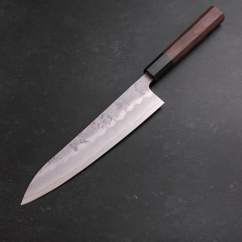 Gyuto Silver Steel #3 Nashiji Buffalo Walnut Handle 210mm (8.3”)