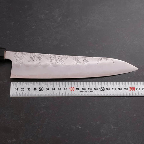 Gyuto Silver Steel #3 Nashiji Buffalo Walnut Handle 210mm (8.3”)
