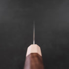 Gyuto Silver Steel #3 Nashiji Maple Walnut Handle 180mm-[Musashi]-[Japanese-Kitchen-Knives]