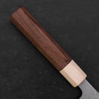 Gyuto Silver Steel #3 Nashiji Maple Walnut Handle 180mm-[Musashi]-[Japanese-Kitchen-Knives]