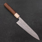 Gyuto Silver Steel #3 Nashiji Maple Walnut Handle 180mm-[Musashi]-[Japanese-Kitchen-Knives]