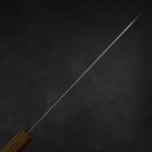 Gyuto Silver Steel #3 Nashiji Olive Handle 210mm (8.3”)-[Musashi]-[Japanese-Kitchen-Knives]