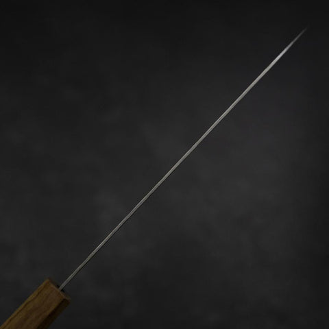 Gyuto Silver Steel #3 Nashiji Olive Handle 210mm (8.3”)-[Musashi]-[Japanese-Kitchen-Knives]