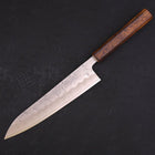 Gyuto Silver Steel #3 Nashiji Sumi Urushi Handle 210mm-[Musashi]-[Japanese-Kitchen-Knives]
