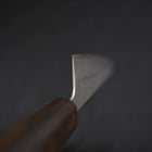 Gyuto Silver Steel #3 Nashiji Sumi Urushi Handle 210mm-[Musashi]-[Japanese-Kitchen-Knives]