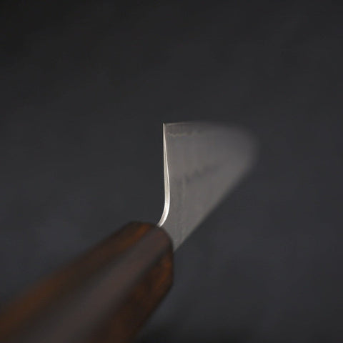 Gyuto Silver Steel #3 Nashiji Sumi Urushi Handle 210mm-[Musashi]-[Japanese-Kitchen-Knives]