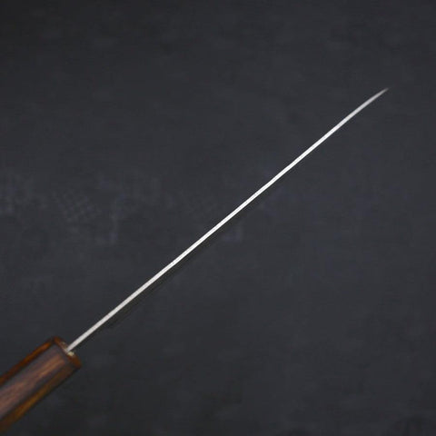 Gyuto Silver Steel #3 Nashiji Sumi Urushi Handle 210mm-[Musashi]-[Japanese-Kitchen-Knives]