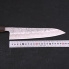 Gyuto Silver Steel #3 Nashiji Sumi Urushi Handle 210mm-[Musashi]-[Japanese-Kitchen-Knives]