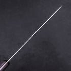 Gyuto Silver Steel #3 Nashiji Western Purple Handle 210mm-[Musashi]-[Japanese-Kitchen-Knives]