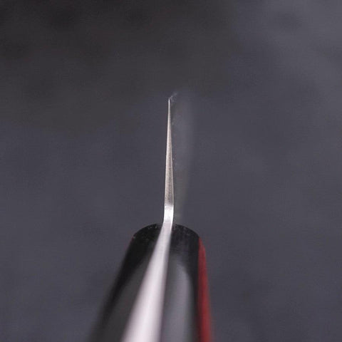 Gyuto Silver Steel #3 Nashiji Western Red Handle 210mm-[Musashi]-[Japanese-Kitchen-Knives]