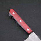Gyuto Silver Steel #3 Nashiji Western Red Handle 210mm-[Musashi]-[Japanese-Kitchen-Knives]
