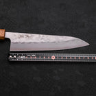 Gyuto Silver Steel #3 Nashiji Yaki Urushi Handle 180mm (7”)-[Musashi]-[Japanese-Kitchen-Knives]