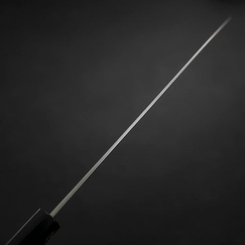 Gyuto Silver Steel #3 Polished Buffalo Magnolia Handle 210mm (8.3”)-[Musashi]-[Japanese-Kitchen-Knives]