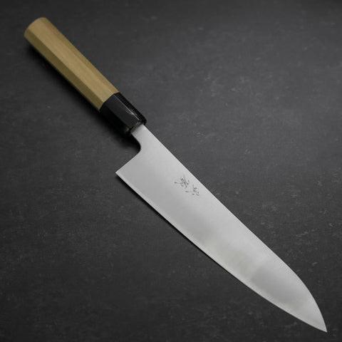 Gyuto Silver Steel #3 Polished Buffalo Magnolia Handle 210mm (8.3”)