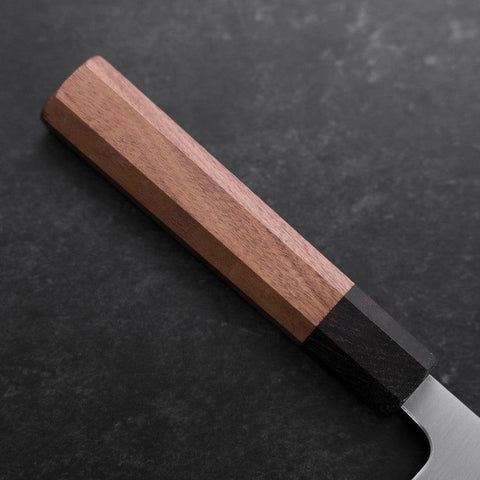 Gyuto Silver Steel #3 Polished Walnut Handle 210mm-[Musashi]-[Japanese-Kitchen-Knives]