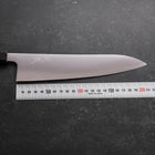 Gyuto Silver Steel #3 Polished Walnut Handle 210mm-[Musashi]-[Japanese-Kitchen-Knives]