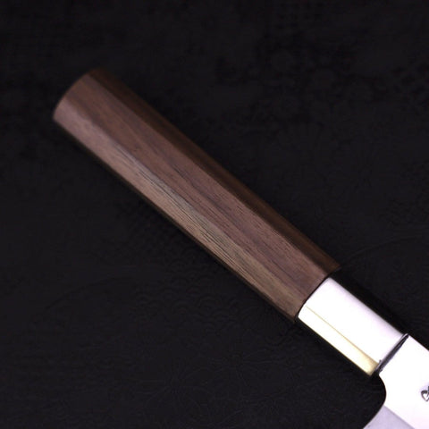 Gyuto Silver Steel #3 Walnut Handle 180mm-[Musashi]-[Japanese-Kitchen-Knives]