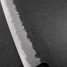Gyuto Stainless Clad Blue Super Kurouchi Nashiji Green Urushi Handle 240mm-[Musashi]-[Japanese-Kitchen-Knives]