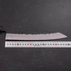 Gyuto Stainless Clad Blue Super Kurouchi Nashiji Green Urushi Handle 240mm-[Musashi]-[Japanese-Kitchen-Knives]
