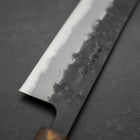Gyuto Stainless Clad Blue Super Kurouchi Nashiji Sumi Urushi Handle 240mm-[Musashi]-[Japanese-Kitchen-Knives]