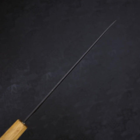 Gyuto Stainless Clad Blue Super Kurouchi Nashiji Yaki Urushi Handle 240mm-[Musashi]-[Japanese-Kitchen-Knives]
