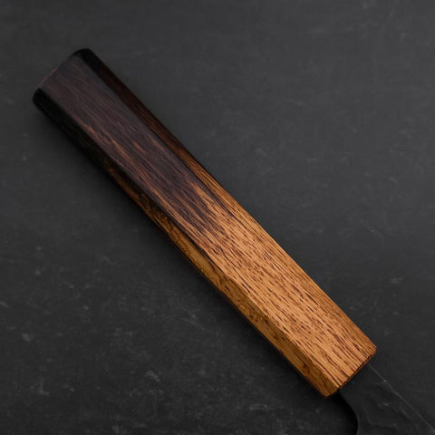 Gyuto Stainless Clad Blue Super Kurouchi Tsuchime Yaki Urushi Handle 240mm-[Musashi]-[Japanese-Kitchen-Knives]